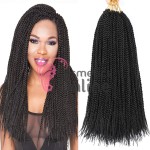 Codite de par Afro Thin Senegalese Crochet Twist Braids de 60 cm Ombre Brunet cu Rosu TSB1
